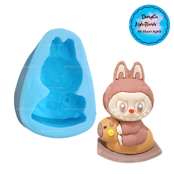 Khuôn Silicon - Labubu Nhỏ - Cưỡi Capybara