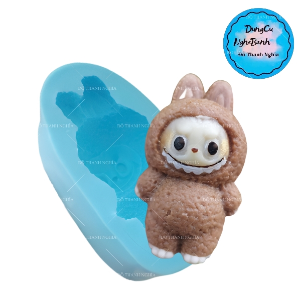 Khuôn Silicon - Labubu Lớn 9cm Nguyên Con