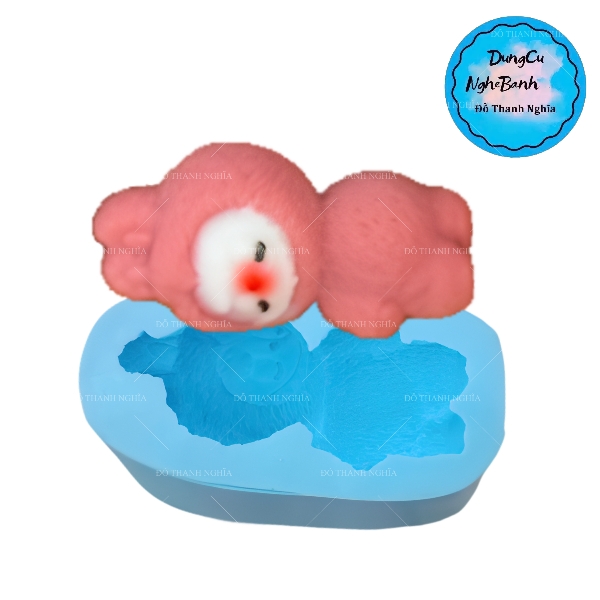 Khuôn Silicon - Labubu Nằm Nghiêng 9cm