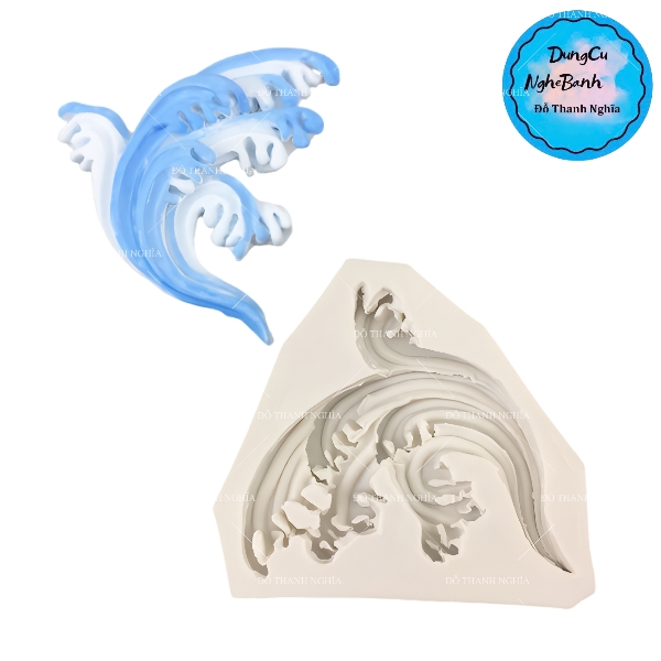 Khuôn Silicon - Biển - Ngọn Sóng Nhỏ 1c