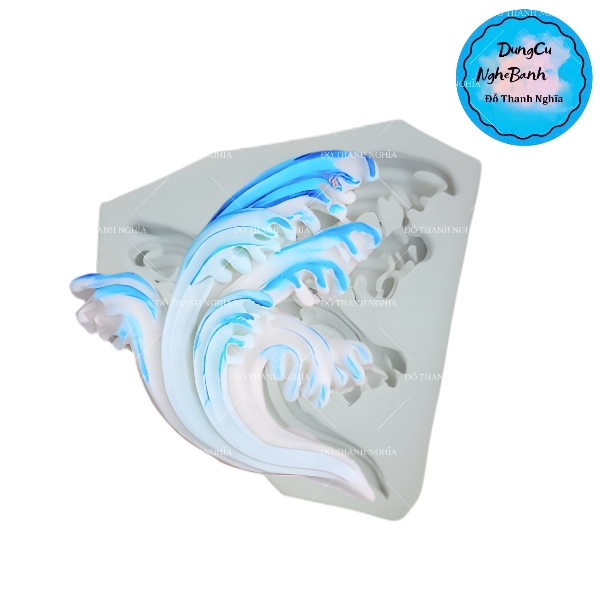 Khuôn Silicon - Biển - Ngọn Sóng Nhỏ 1c