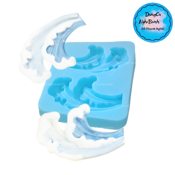 Khuôn Silicon - Biển - Ngọn Sóng 2c - 5.1cm