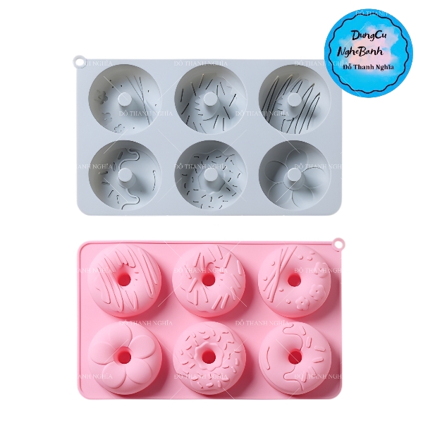Khuôn Silicon - Vòng Donut 6c - 7.2cm