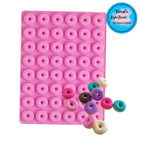 Khuôn Silicon - Donut - Chip 2cm 48c