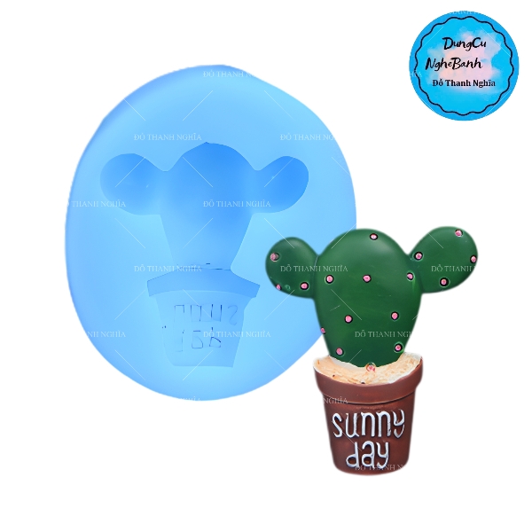 Khuôn Silicon - Sen Đá Sunny - Tai