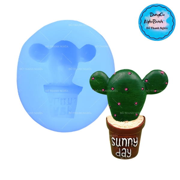 Khuôn Silicon - Sen Đá Sunny - Tai