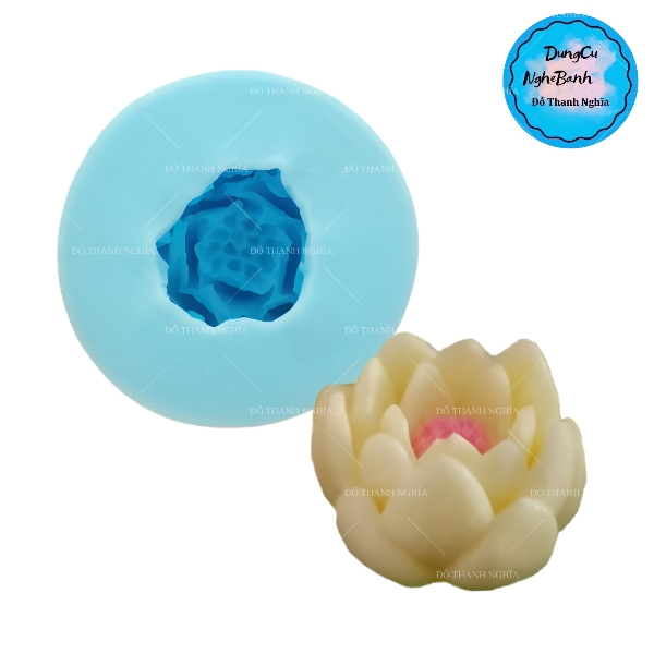 Khuôn Silicon - Hoa Súng - 4.5cm sale59k