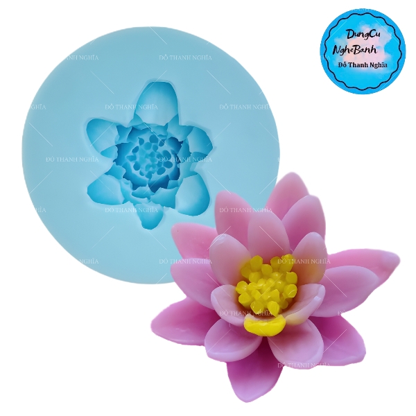 Khuôn Silicon - Hoa Súng - 8.5cm