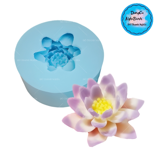 Khuôn Silicon - Hoa Súng - 8.5cm