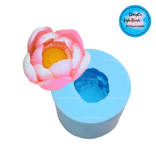 Khuôn Silicon - Hoa Sen Thái Mini - hoa sen nở 4.5cm