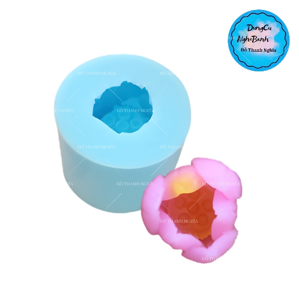 Khuôn Silicon - Hoa Sen Thái Mini - búp sen nở nhỏ