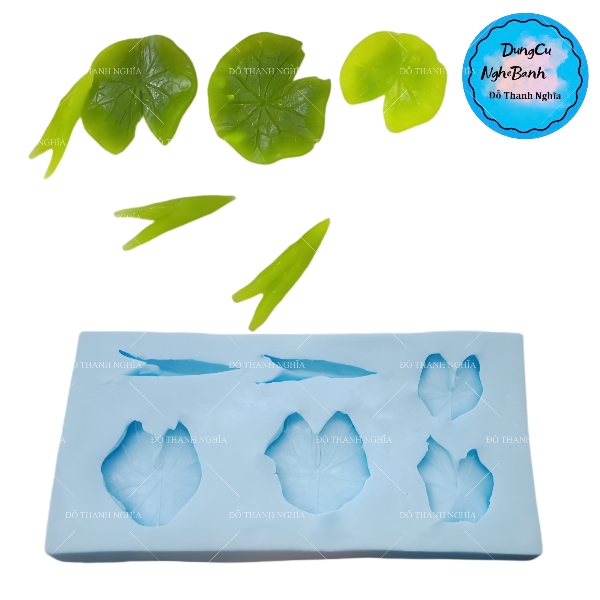Khuôn Silicon - Lá Sen - 6c - Thái
