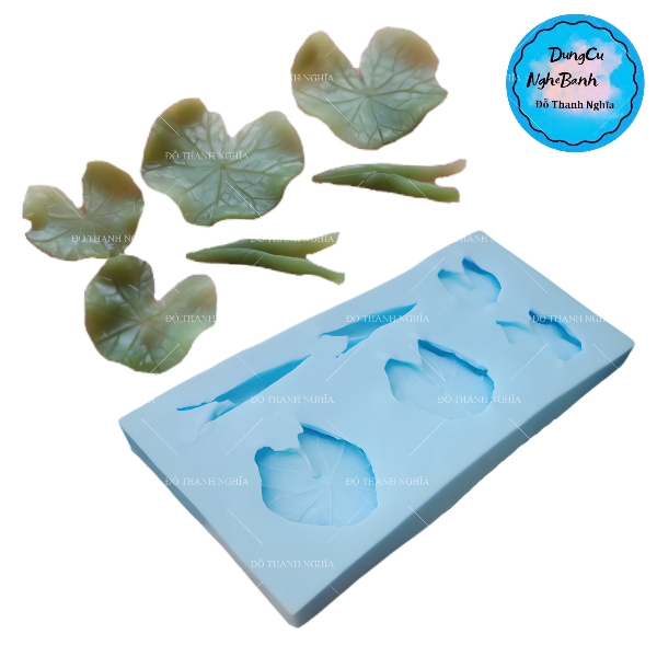 Khuôn Silicon - Lá Sen - 6c - Thái