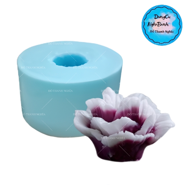 Khuôn Silicon - Hoa Mẫu Đơn - 4cm - M8 V24 sale 50k