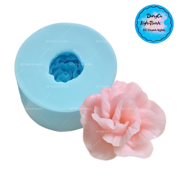 Khuôn Silicon - Hoa Mẫu Đơn - 4cm - M8 V24 sale 50k