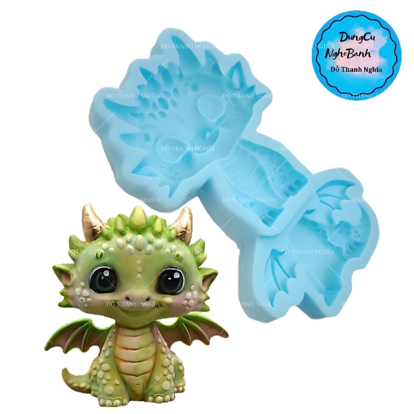 Khuôn Silicon - Động Vật - Rồng Con Rồng