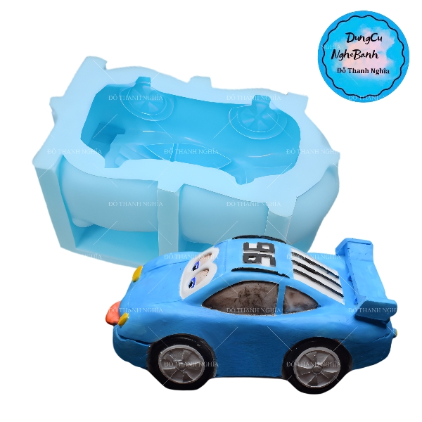 Khuôn Silicon - Xe Cộ - Xe Hơi Thể Thao Xe Đua Lớn 10.5cm