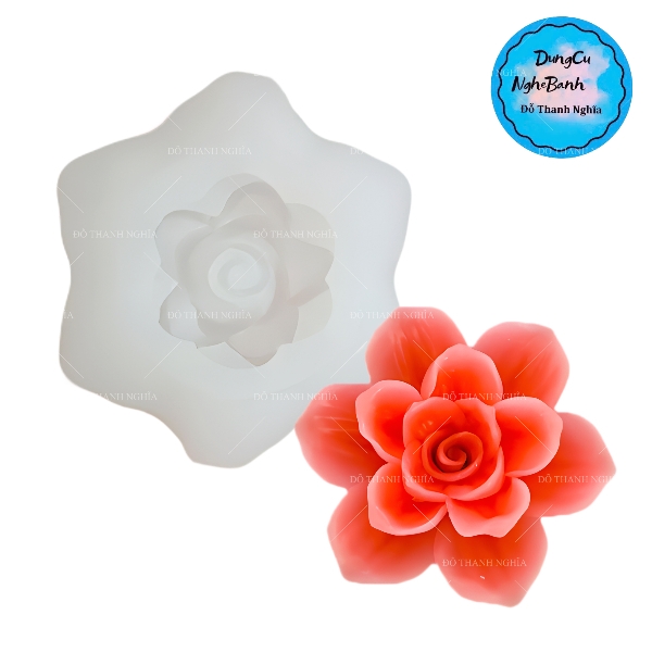 Khuôn Silicon - Hoa Cúc - Cánh Thẳng - 7.6cm