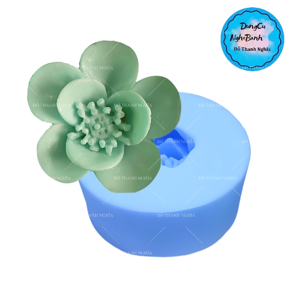 Khuôn Silicon - Hoa Lan - 4.8cm - Nhụy Mai 2 Tầng