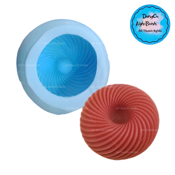 Khuôn Silicon - Trái Cây - Táo Xoắn 8cm