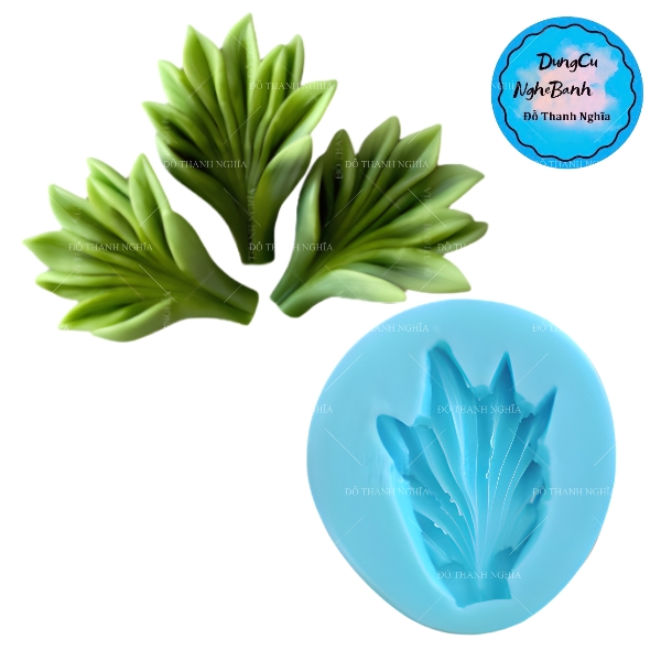 Khuôn Silicon - Lá Mao Lương