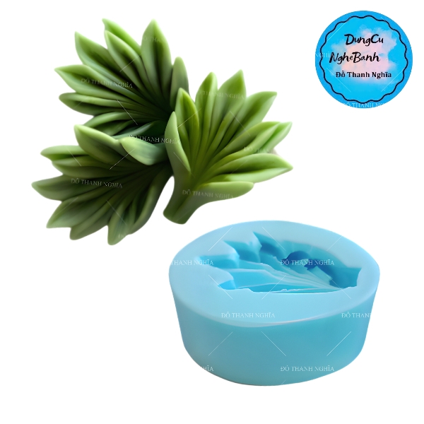 Khuôn Silicon - Lá Mao Lương