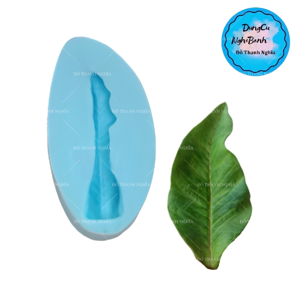 Khuôn Silicon - Lá Hồng Lớn 1c