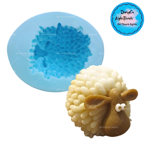 Khuôn Silicon - Động Vật - Cừu - Tai Ngang