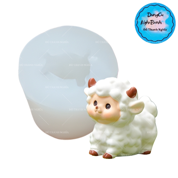 Khuôn Silicon - Động Vật - Cừu Đứng