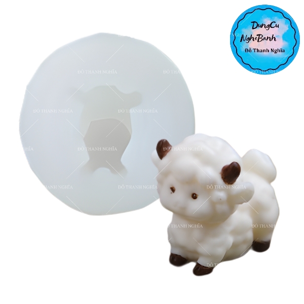 Khuôn Silicon - Động Vật - Cừu Đứng