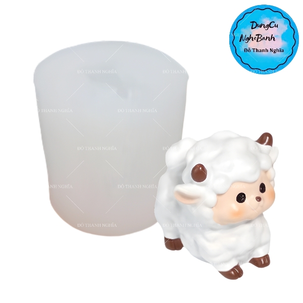 Khuôn Silicon - Động Vật - Cừu Đứng