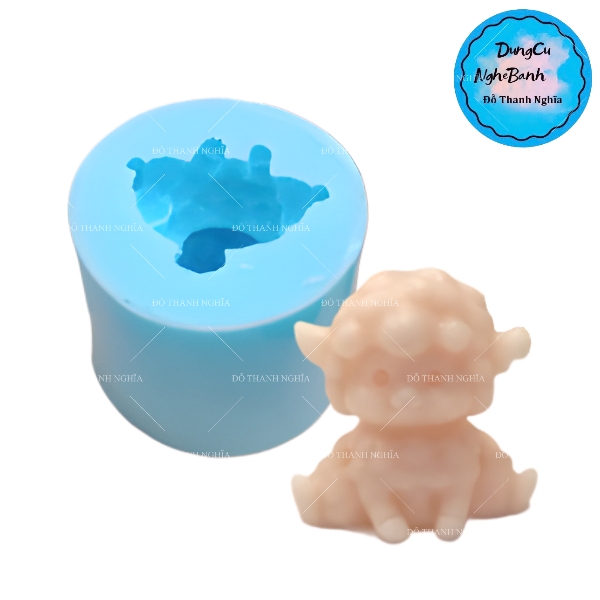 Khuôn Silicon - Động Vật - Con Cừu Ngồi