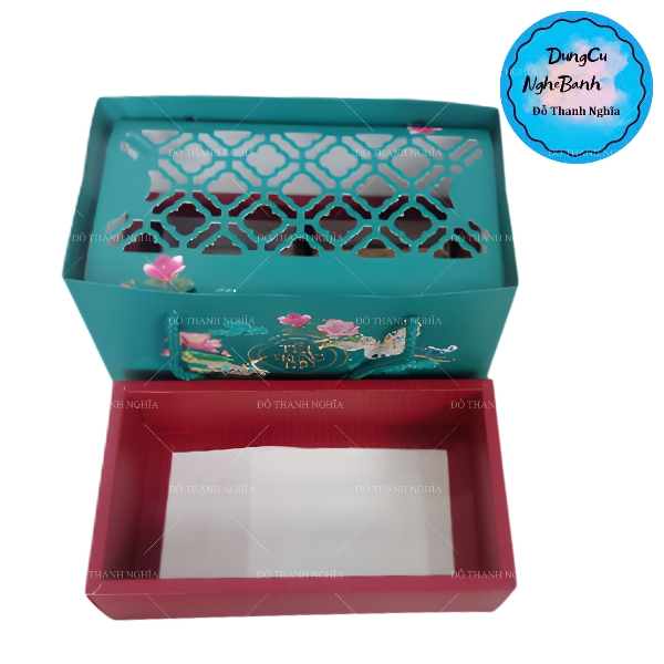 Hộp Giấy - Bánh Trung Thu Quai Xách - 4 Bánh - 4B02