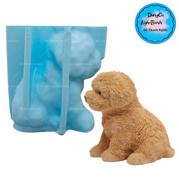 Khuôn Silicon - Động Vật - Con Chó Siêu To 15cm