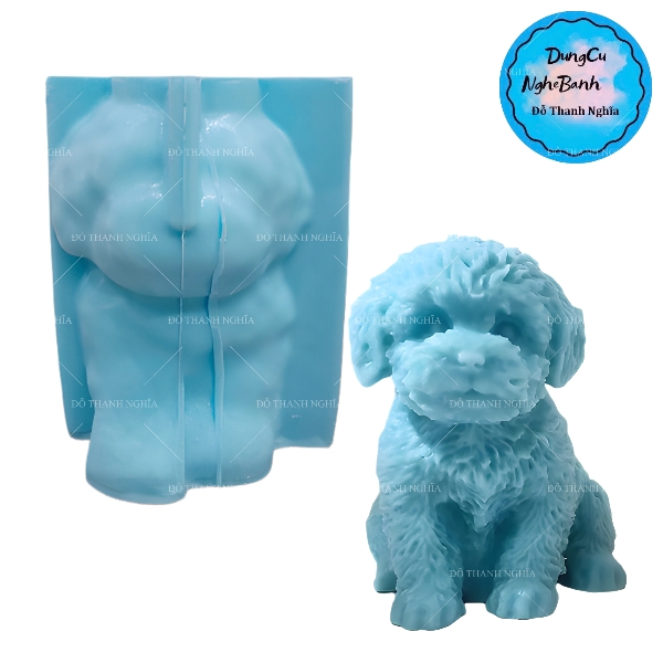 Khuôn Silicon - Động Vật - Con Chó Siêu To 15cm