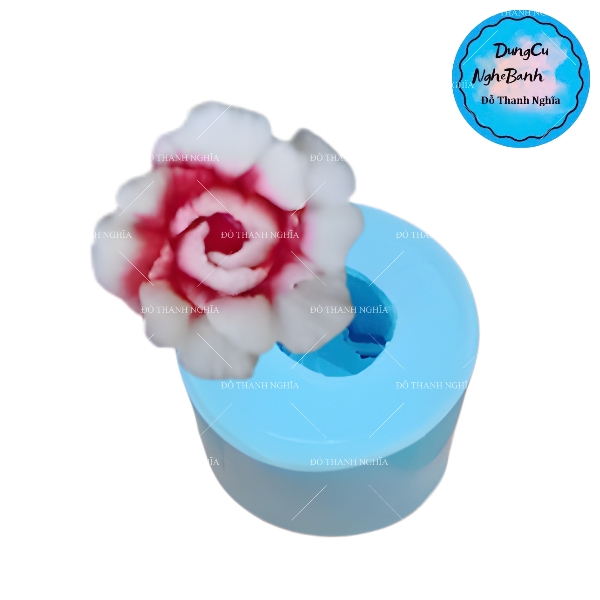 Khuôn Silicon - Hoa Cẩm Chướng Kép - 3cm