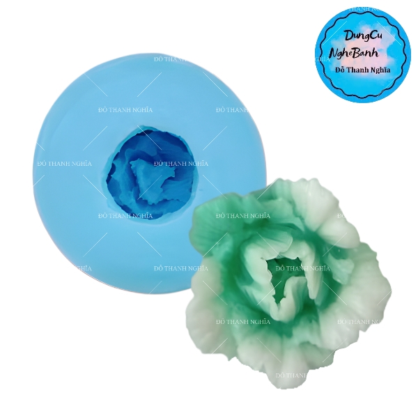 Khuôn Silicon - Hoa Cẩm Chướng - 5cm SL60K