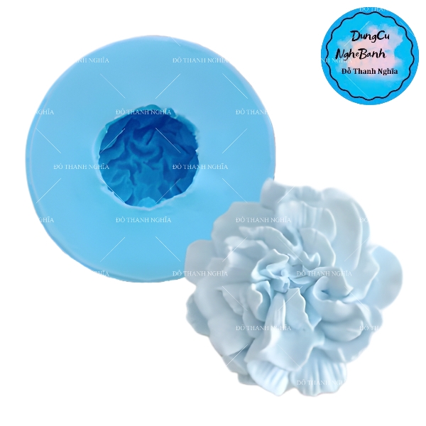 Khuôn Silicon - Hoa Cẩm Chướng Cuộn - 7cm sl 49k