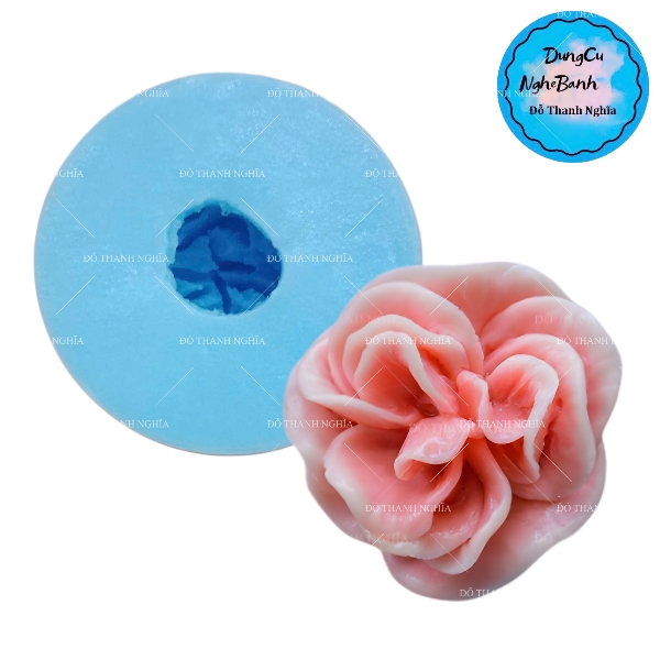 Khuôn Silicon - Hoa Cẩm Chướng Cuộn X10 - 5.2cm