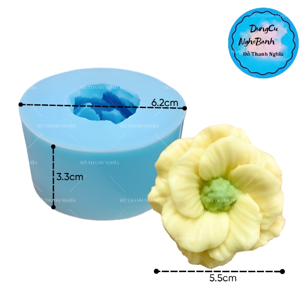 Khuôn Silicon - Hoa Cúc Thái E4 - 5.5cm