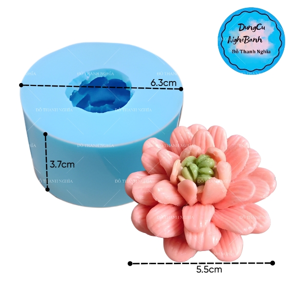 Khuôn Silicon - Hoa Cúc Thái E7