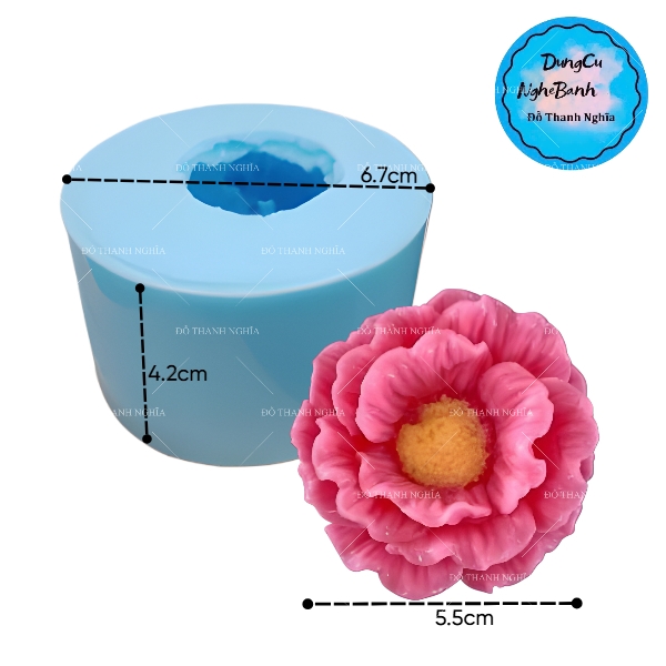 Khuôn Silicon - Hoa Cúc Thái E2