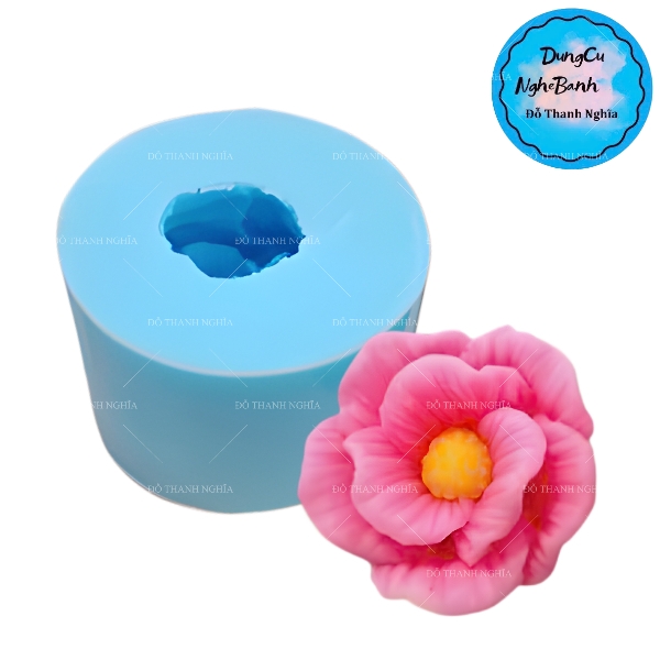 Khuôn Silicon - Hoa Cúc Xoay Thái M3 - 3.5cm