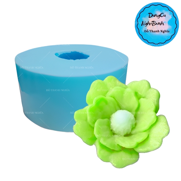 Khuôn Silicon - Hoa Cúc Thái Mã C - Cánh Thẳng - 6cm C14