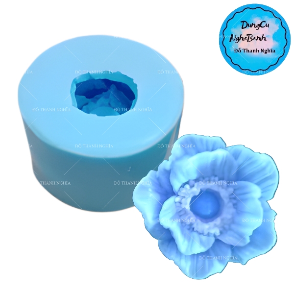 Khuôn Silicon - Hoa Cúc Thái Cánh Bướm - 6cm