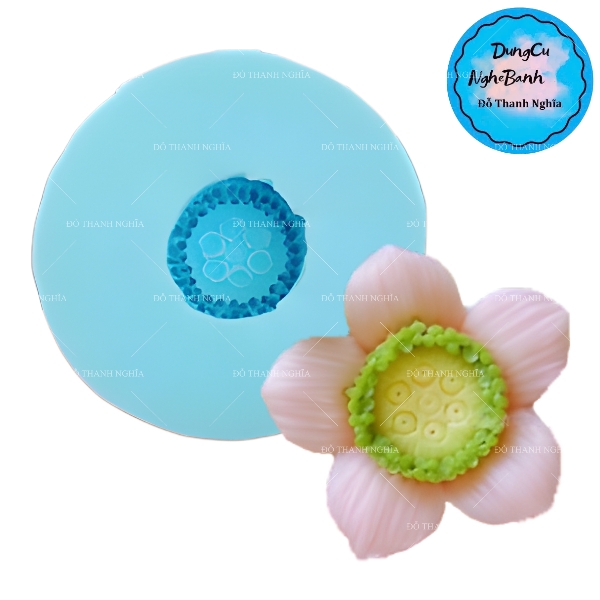 Khuôn Silicon - Hoa Cúc - Đồng Tiền Thái M50 5cm