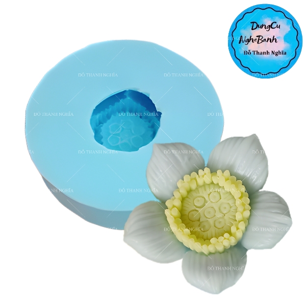 Khuôn Silicon - Hoa Cúc - Đồng Tiền Thái M50 5cm