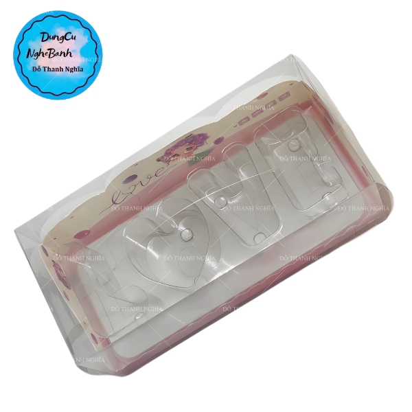 Hộp Nhựa - Ly Chữ LOVE - Kèm Hộp