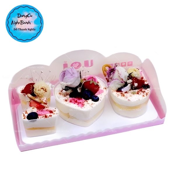 Hộp Nhựa - Ly Chữ I<3U (ILU) - Kèm Hộp