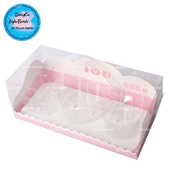 Hộp Nhựa - Ly Chữ I<3U (ILU) - Kèm Hộp